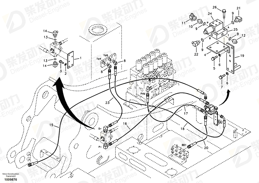 VOLVO Solenoid valve 14515002 Drawing