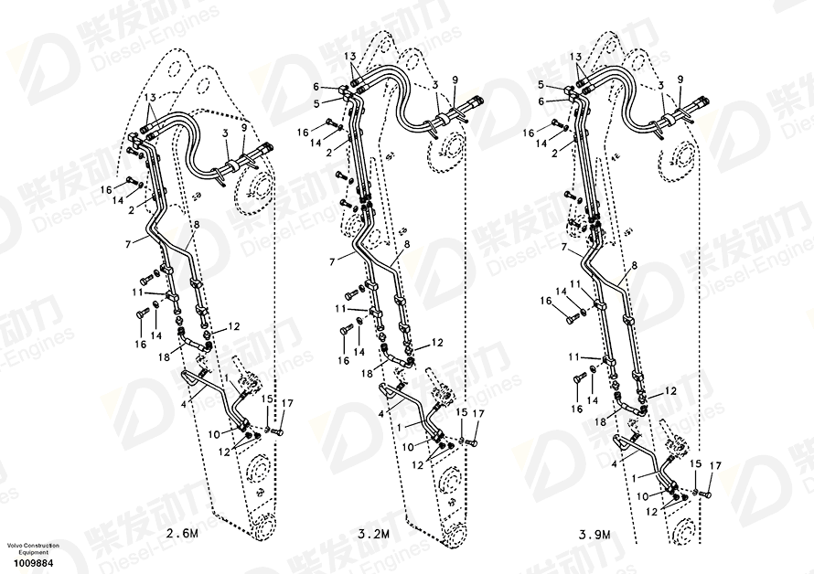 VOLVO Pipe 14505452 Drawing