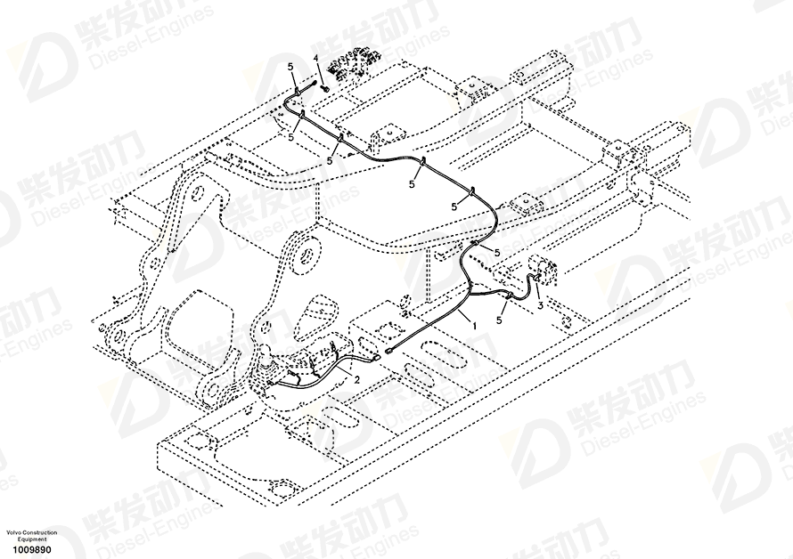 VOLVO Wire harness 14517631 Drawing