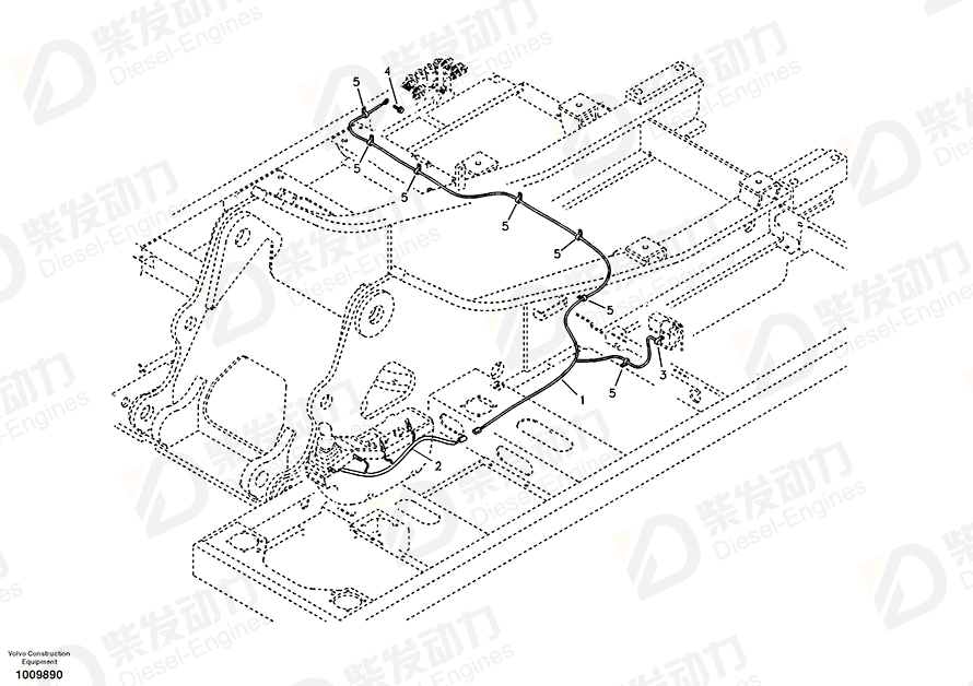 VOLVO Wire harness 14517631 Drawing VOLVO Wire harness 14517631 Drawing