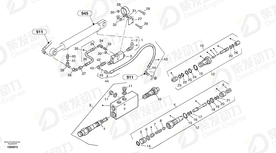 VOLVO O-ring 11702800 Drawing