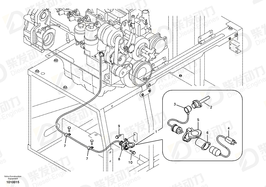 VOLVO Cable 14510560 Drawing
