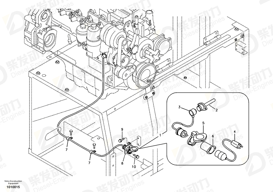 VOLVO Heater 14510495 Drawing