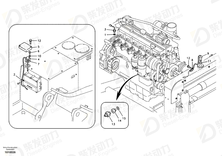 VOLVO Sensor 14505855 Drawing