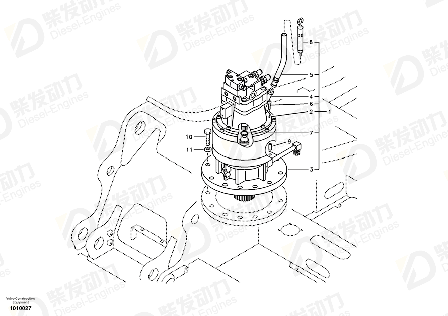 VOLVO Drive unit 14541068 Drawing VOLVO Drive unit 14541068 Drawing