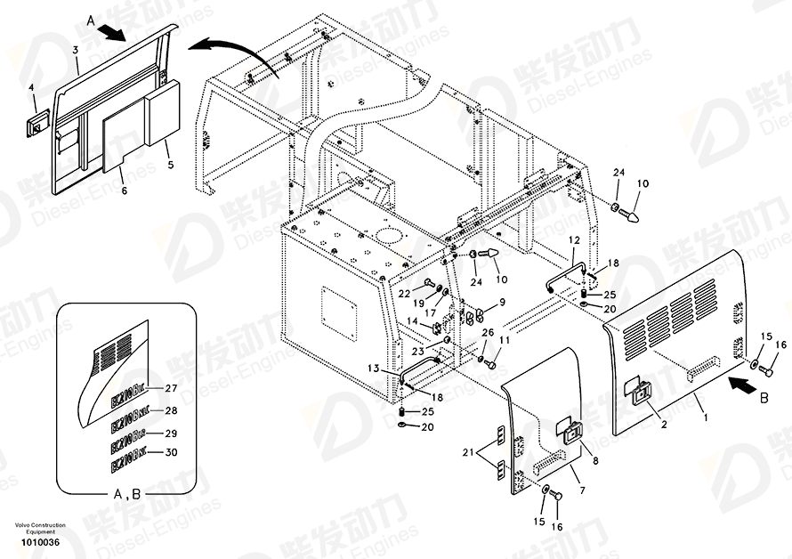 VOLVO Decal 14525092 Drawing