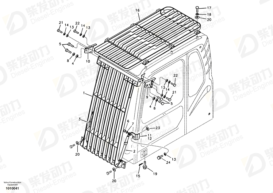 VOLVO Bracket 14514371 Drawing