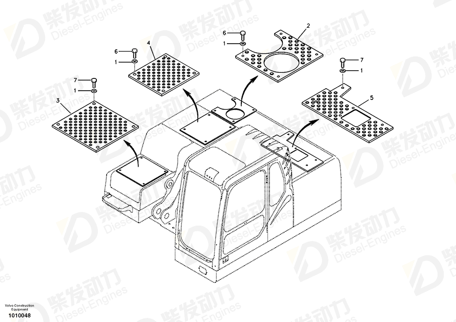 VOLVO Slip protection 14591836 Drawing