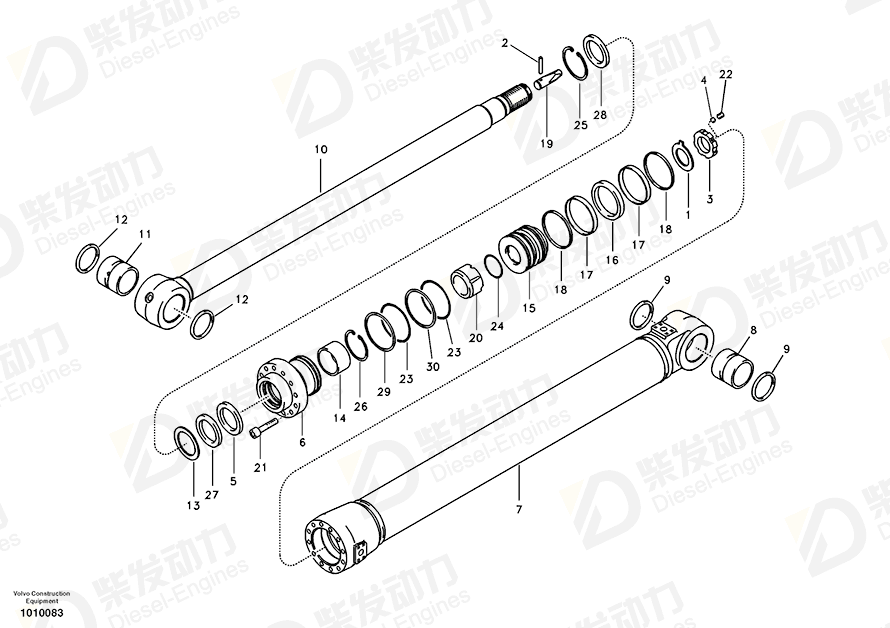 VOLVO WEAR RING SA9565-11350 Drawing