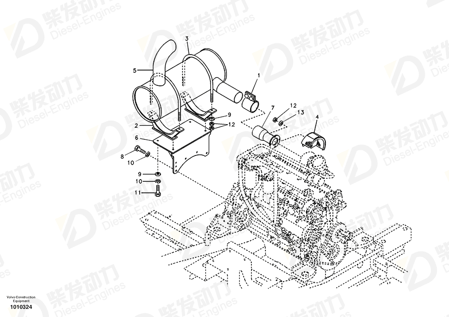 VOLVO Bracket 14519946 Drawing