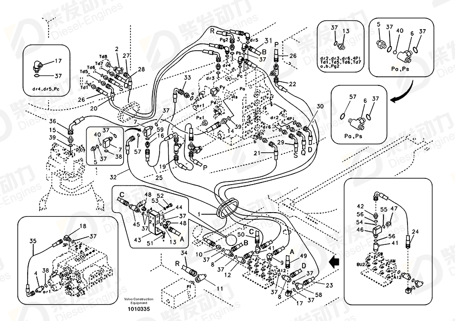 VOLVO Block 14518770 Drawing