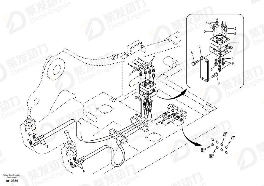 VOLVO Valve 14519872 Drawing