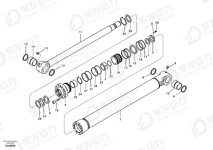 VOLVO Cushion 14522847 Drawing