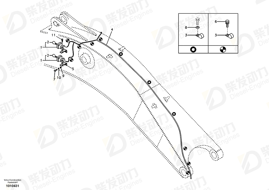 VOLVO Cable harness 14530411 Drawing