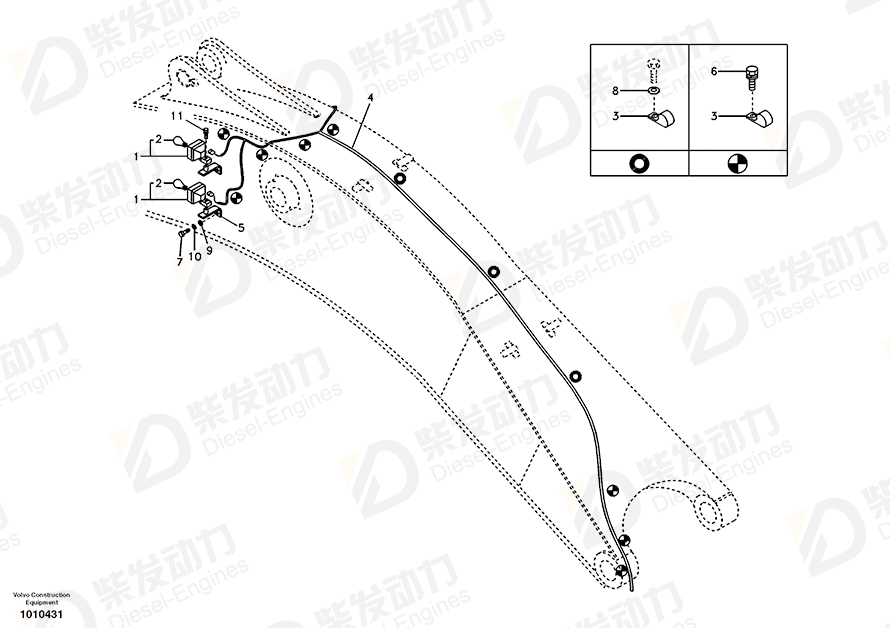 VOLVO Wire harness 14507572 Drawing