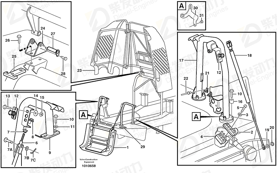 VOLVO Clevis pin 13964860 Drawing VOLVO Clevis pin 13964860 Drawing