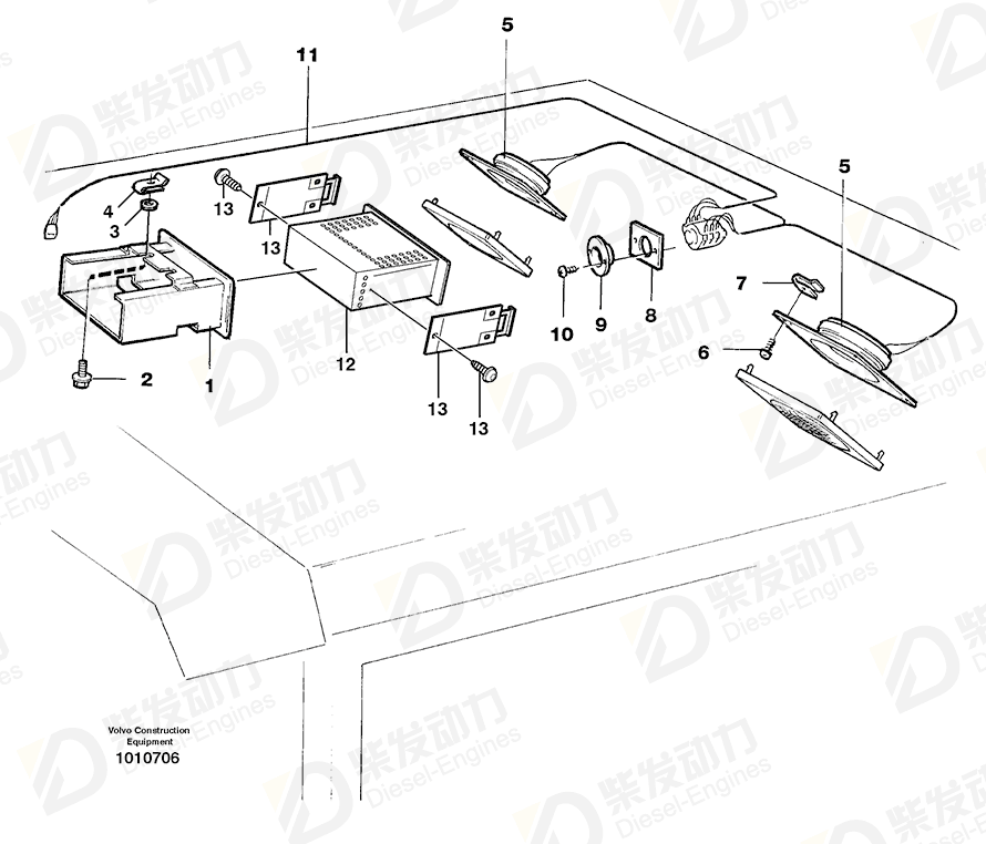 VOLVO Installation kit 1384583 Drawing VOLVO Installation kit 1384583 Drawing