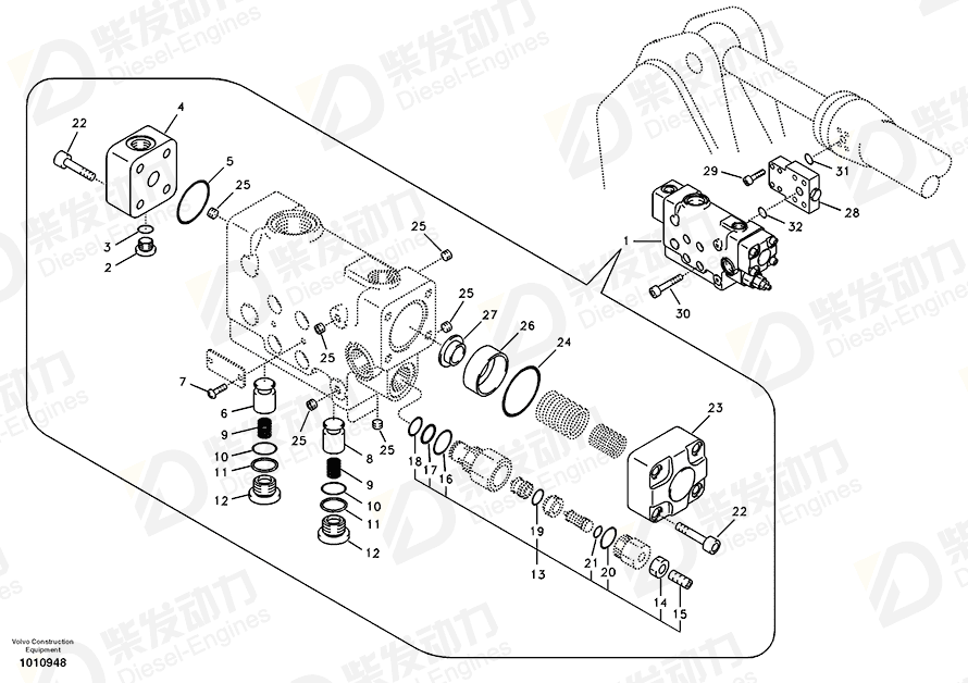 VOLVO Block 14517501 Drawing