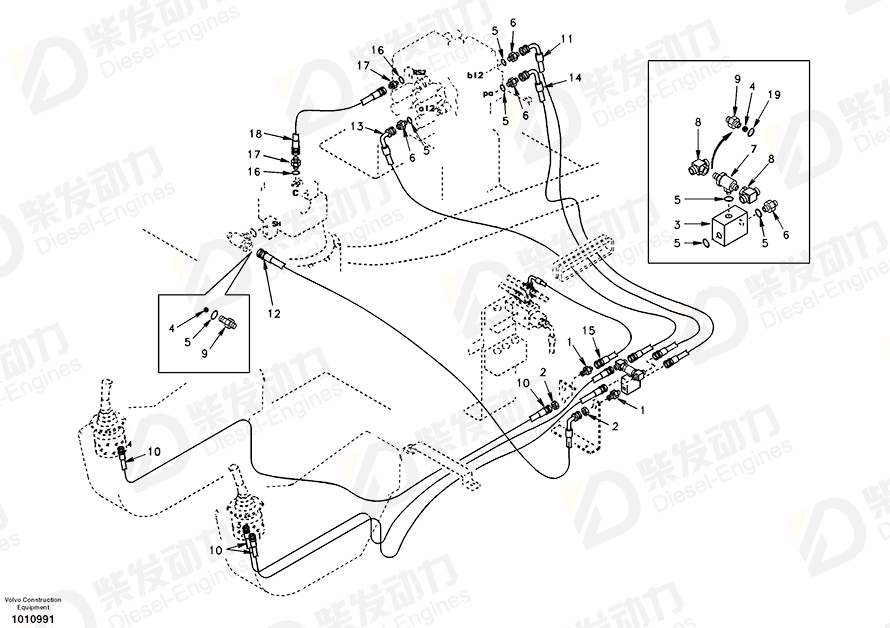 VOLVO HOSE_ASSY SA9451-02236 Drawing