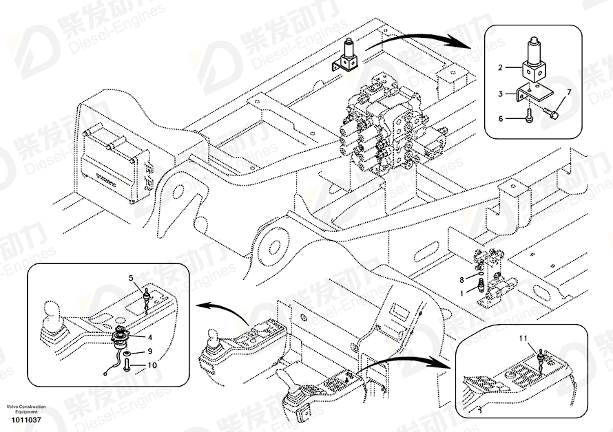 VOLVO Bracket 14529305 Drawing