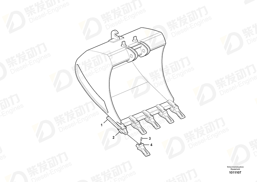 VOLVO Bucket 14536279 Drawing
