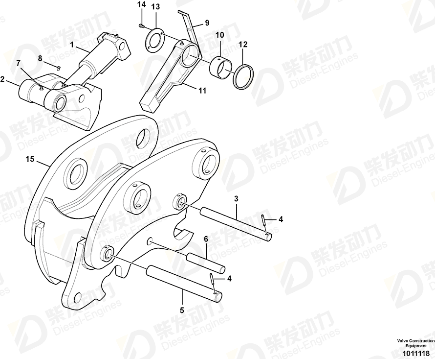 VOLVO Plate 14552954 Drawing