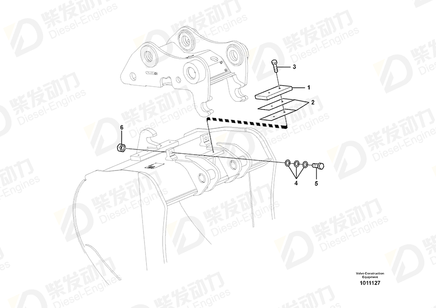 VOLVO Hexagon screw SA9011-12413 Drawing