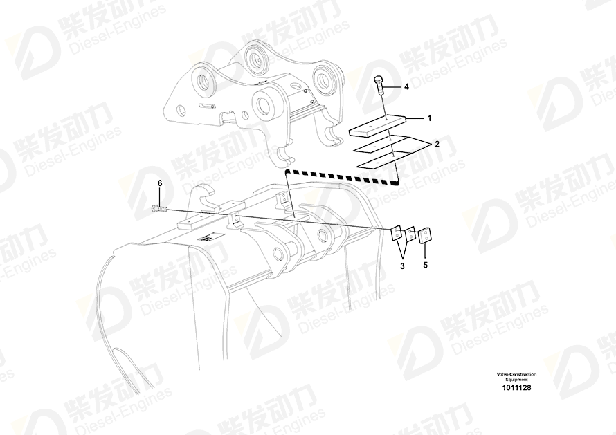 VOLVO Spacer 14512947 Drawing