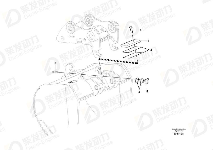 VOLVO Shim SA1171-75110 Drawing