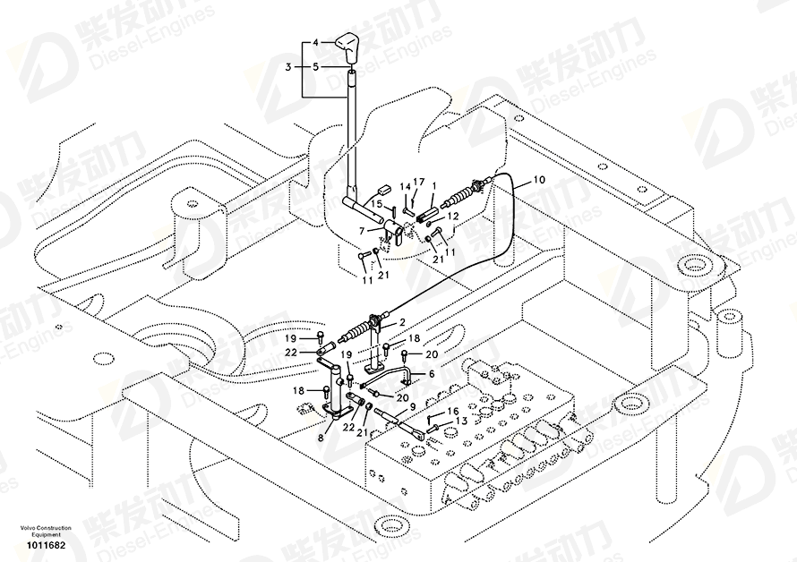 VOLVO Clevis pin 13964844 Drawing