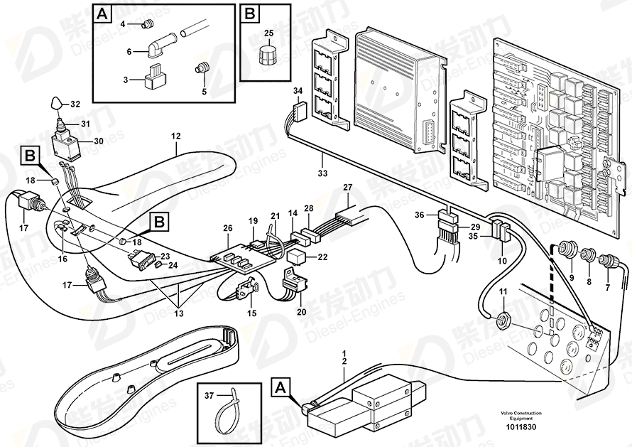 VOLVO Housing 968408 Drawing