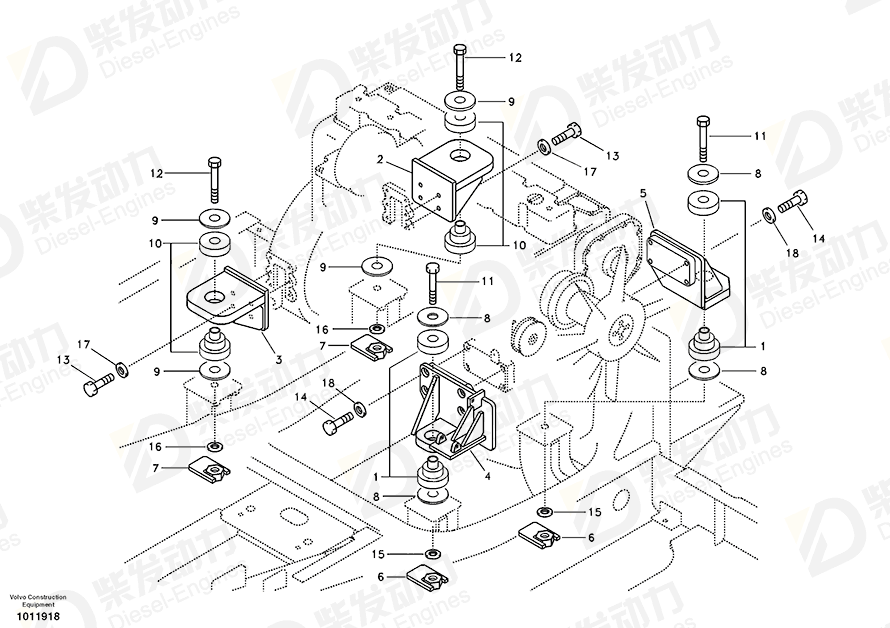 VOLVO Bracket 14512820 Drawing