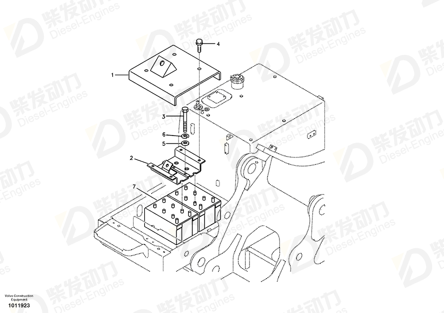 VOLVO Bracket 14529080 Drawing