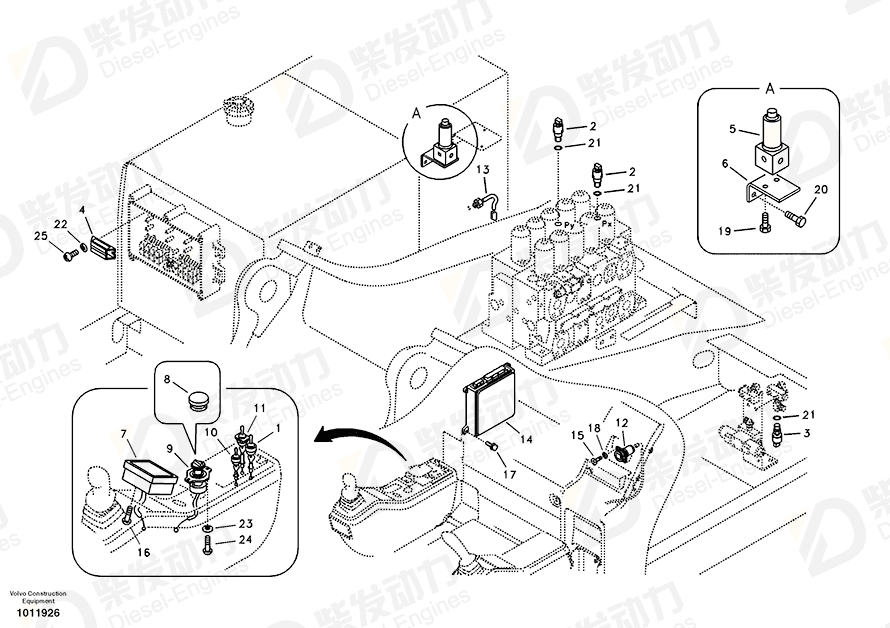 VOLVO Toggle switch 14502170 Drawing VOLVO Toggle switch 14502170 Drawing