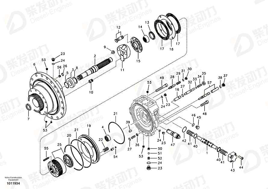 VOLVO Gasket kit 14521840 Drawing