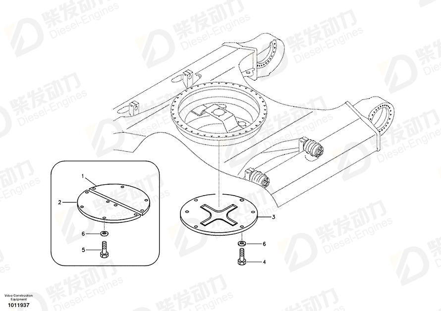 VOLVO Cover 14514025 Drawing