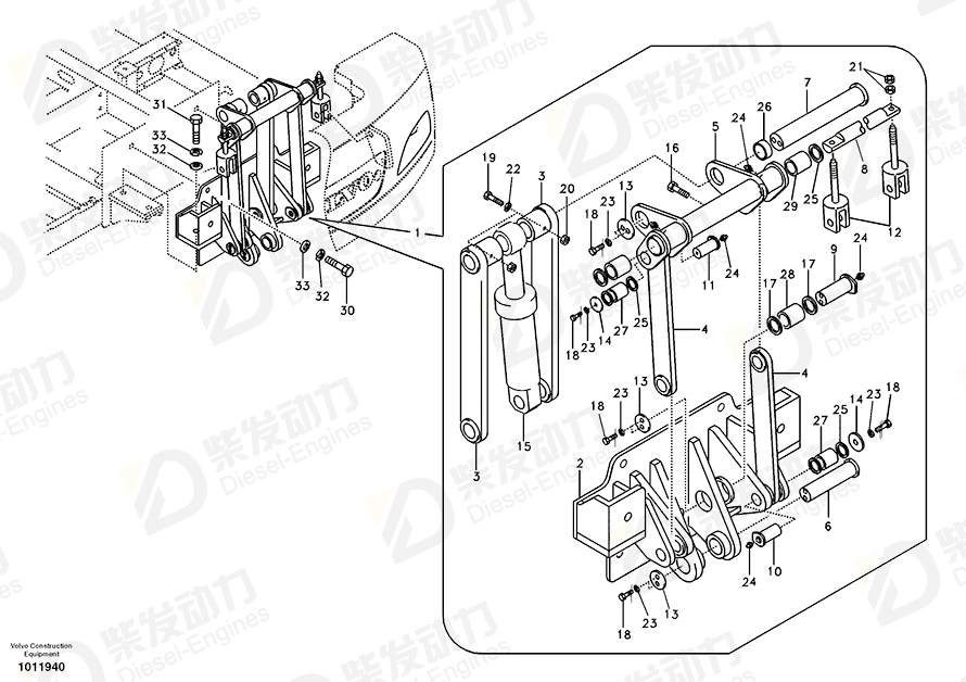 VOLVO Support 14563315 Drawing