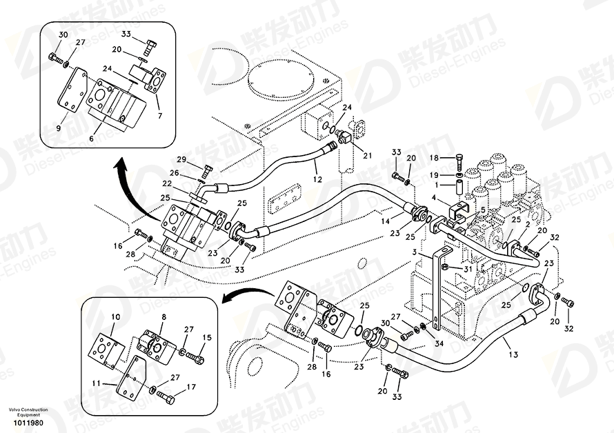 VOLVO Bracket 14514475 Drawing