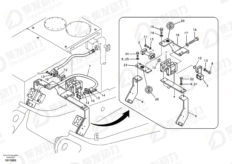 VOLVO Plate 14517205 Drawing