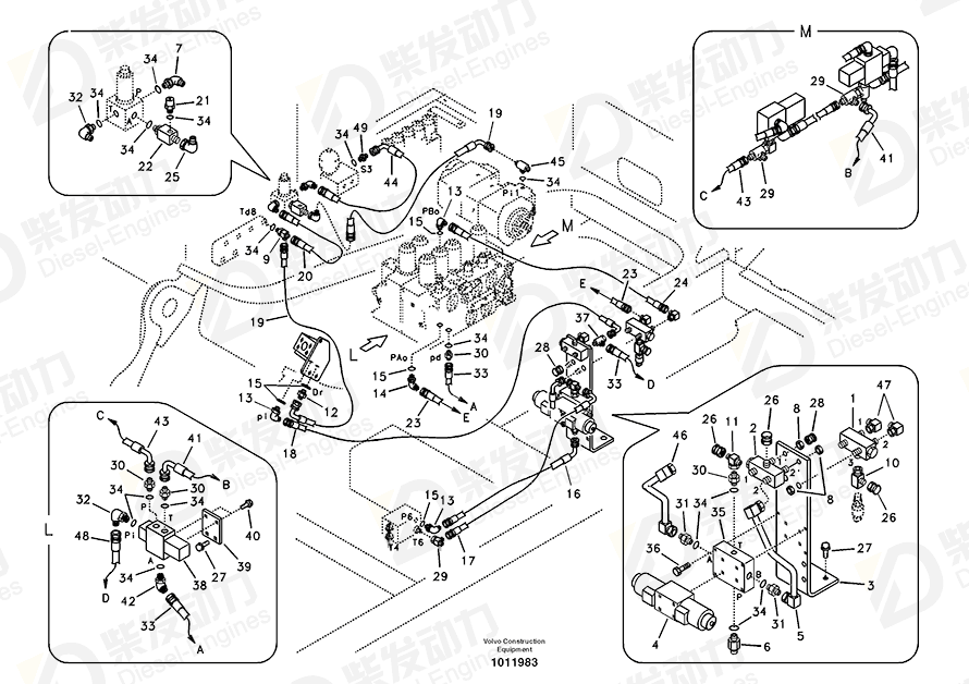 VOLVO Valve 14506628 Drawing