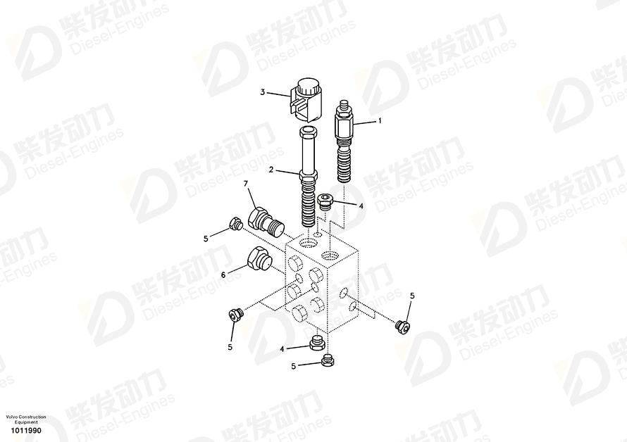 VOLVO Sealing kit 14513671 Drawing