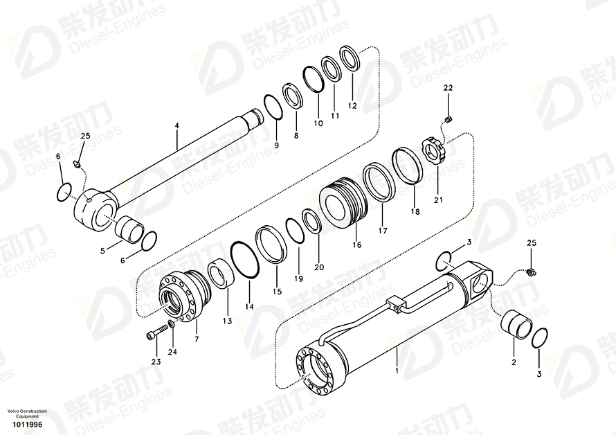 VOLVO Sealing SA9563-10800 Drawing