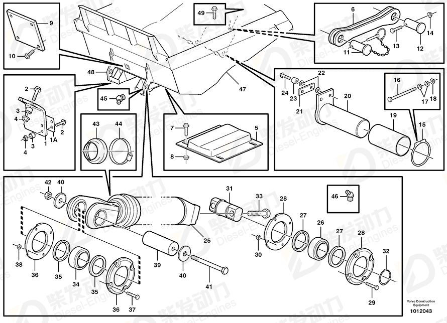 VOLVO Dump Body 11195107 Drawing