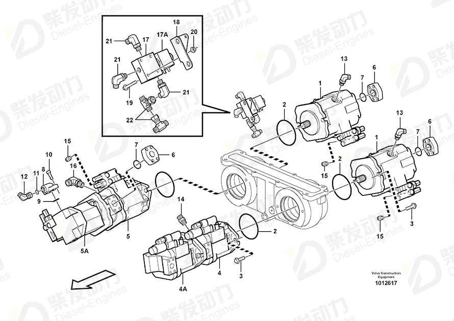 VOLVO Hydraulic pump 11708991 Drawing VOLVO Hydraulic pump 11708991 Drawing