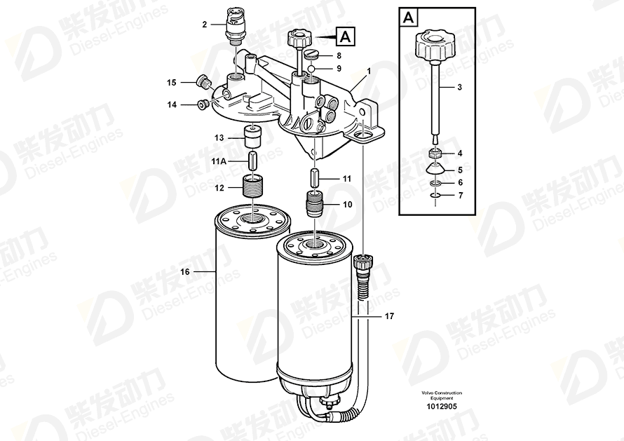 VOLVO Cap 20542756 Drawing