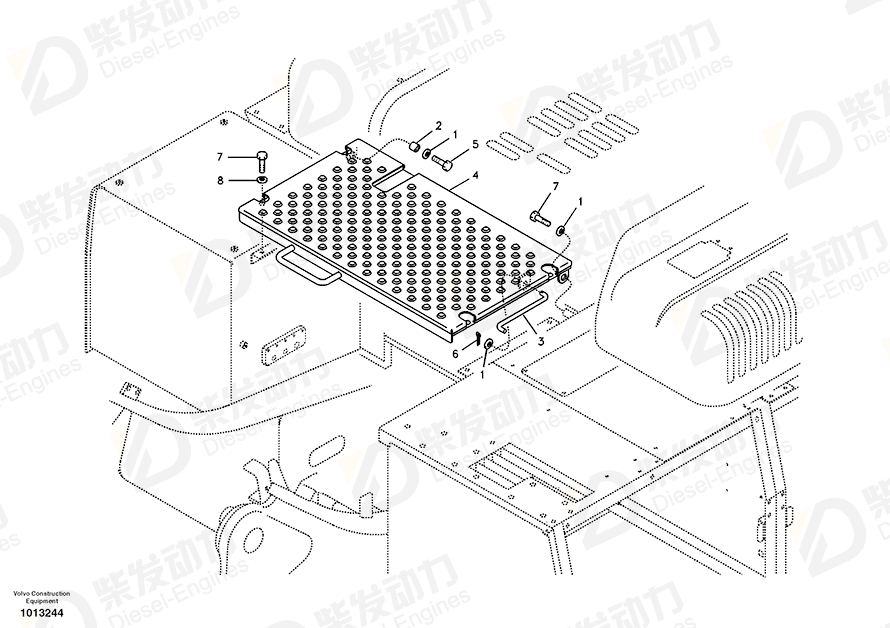 VOLVO Spacer 14527464 Drawing