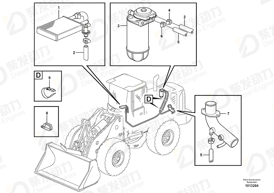 VOLVO Water separator 11110501 Drawing