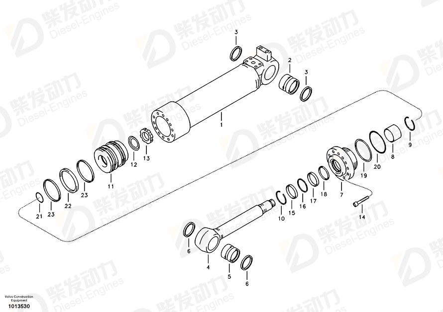 VOLVO Sealing 14510828 Drawing