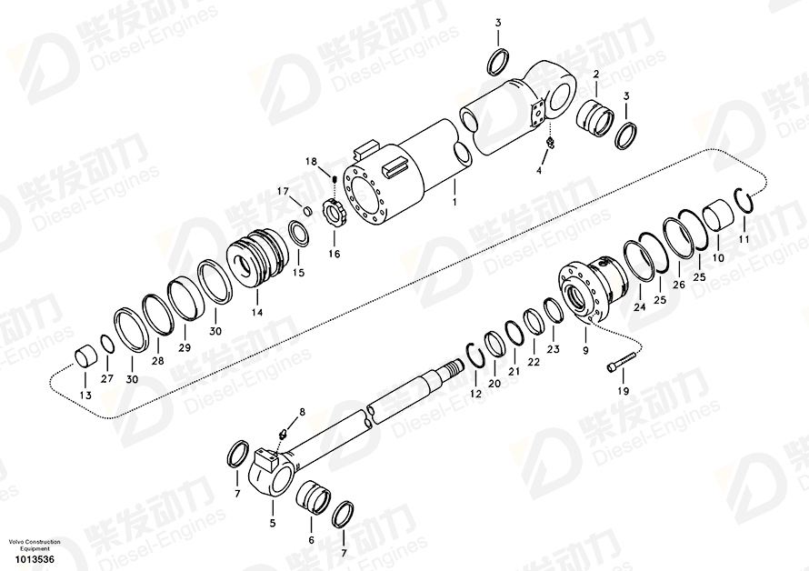 VOLVO Back-up ring 14880826 Drawing