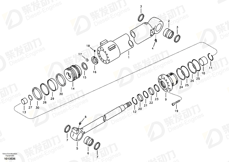 VOLVO Back-up ring 14880826 Drawing VOLVO Back-up ring 14880826 Drawing